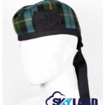 Gunn Ancient Tartan Glengarry Hat Traditional Scottish Cap