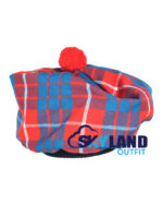 Hamilton Red Tartan Tam o' Shanter Scottish Flat Bonnet - Image 2