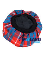 Hamilton Red Tartan Tam o' Shanter Scottish Flat Bonnet - Image 4