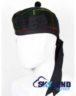 Hunting Stewart Tartan Glengarry Hat Traditional Scottish Cap