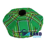 Irish Heritage Tartan Tam o Shanter Celtic Flat Bonnet Hat for Highland Dress