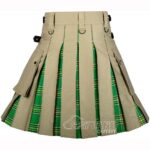 Irish Tartan Hybrid Utility Kilt | Khaki Cotton Men's Kilts - Image 4
