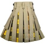 MacLeod of Lewis Tartan Hybrid Utility Kilt | Khaki Cotton - Image 4