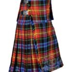 LGBTQ Pride Tartan Scottish 8-Yard Kilt with Detachable Pockets
