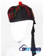 MacDonald Tartan Glengarry Hat Traditional Scottish Cap