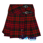 MacDonald Tartan Mini Billie Kilt Girls Modern Kilt Skirt for Highland Dress