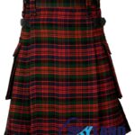 MacDonald Tartan Modern Utility Scottish Kilt for Highland Dress