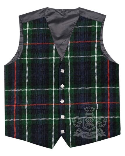 Mackenzie Tartan Waistcoat – 5 Button Argyle Vest Made to Order