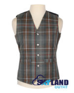 Mackenzie Weathered tartan Argyle waistcoat made to order for Highland wear and kilts