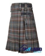 Mackenzie Weathered Tartan Kilt – Modern Utility Scottish Kilts - Image 3