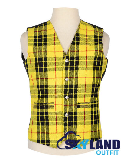 MacLeod of Lewis tartan Argyle waistcoat made to order for Highland wear and kilts