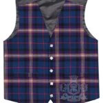 Masonic Tartan Waistcoat – 5 Button Argyle Vest Made to Order