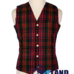 MacDonald Modern Tartan Waistcoat Argyle vest made to order for Highland wear