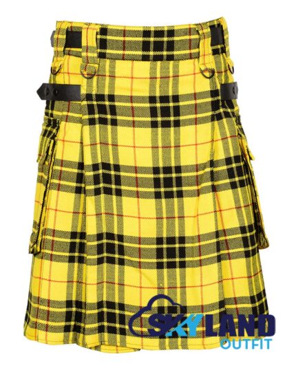 MacLeod of Lewis Tartan Modern Utility Scottish Kilt for Highland Dress