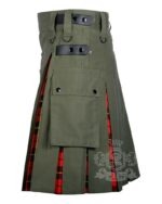 Oliver Green Wallace Tartan Hybrid Utility Kilt - Image 3