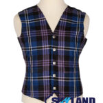 Pride of Scotland tartan Argyle waistcoat made to order for Highland wear and kilts
