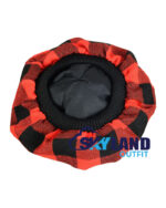 Red & Black Rob Roy Tartan Tam o' Shanter Scottish Flat Bonnet - Image 4