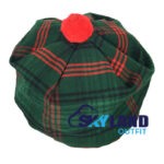 Ross Hunting Tartan Tam o Shanter Scottish Flat Bonnet for Highland Dress