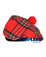 Royal Stewart Tartan Tam o' Shanter Scottish Flat Bonnet - Image 2