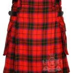 Scottish Rose Tartan Modern Utility Scottish Kilt for Highland Dress