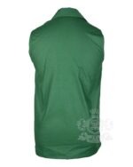 Green Jacobite Ghillie Kilt Shirt | Sleeveless Cotton Jacobean - Image 3