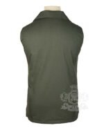 Olive Green Jacobite Ghillie Kilt Shirt | Sleeveless Cotton Jacobean - Image 3