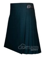 Solid Blue Wool 8-Yard Kilt | Premium Traditional Kilts - Image 2
