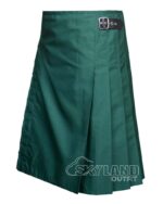 Solid Green Wool Blazer Kilt – Premium 8-Yard Scottish Kilts - Image 3