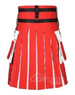 Swiss Flag Utility Kilt | Handmade Cotton Patriotic Kilt for Men - Image 4