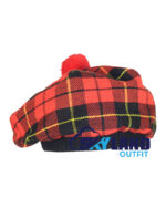 Wallace Tartan Tam o' Shanter Scottish Flat Bonnet - Image 2
