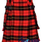Wallace Tartan Modern Utility Scottish Kilt for Highland Dress