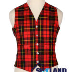 Wallace tartan 5-button Argyle waistcoat made to order for Highland wear and kilts