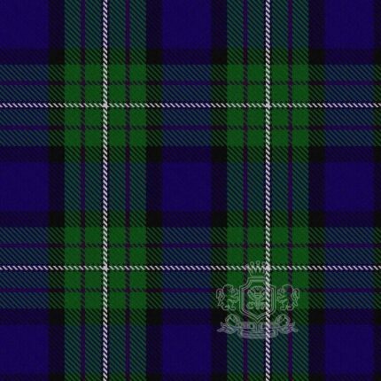 Alexander Tartan wool fabric flat lay