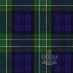 Allan Tartan wool fabric flat lay
