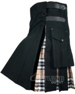 Campbell Thompson Tartan Hybrid Utility Kilt | Black Cotton - Image 2