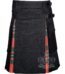 MacGregor tartan hybrid utility kilt with black denim body