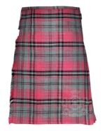 Ailsa Pink Tartan kilt front view