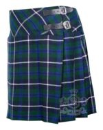 Blue Douglas Tartan Mini Billie Kilt | Girls Celtic Skirt - Image 2