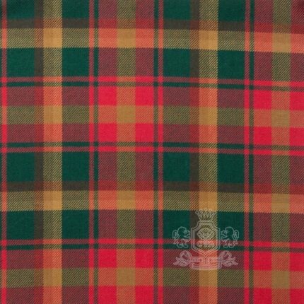 Canadian Maple Leaf Tartan fabric by the yard