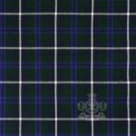Douglas Blue Modern Tartan fabric by the yard