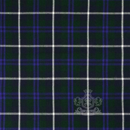 Douglas Blue Modern Tartan fabric by the yard