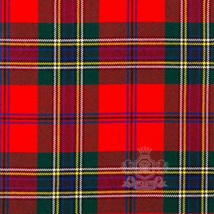 MacLean Duart Red Modern Tartan fabric by the yard