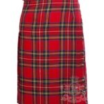 Royal Stewart Tartan maxi skirt front view
