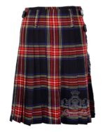Black Stewart Tartan 8 Yard Kilt - Traditional Kilts for Men - Image 4