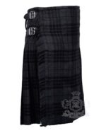 Grey Watch Tartan 8 Yard Kilt - Traditional Highlander Kilts - Image 3