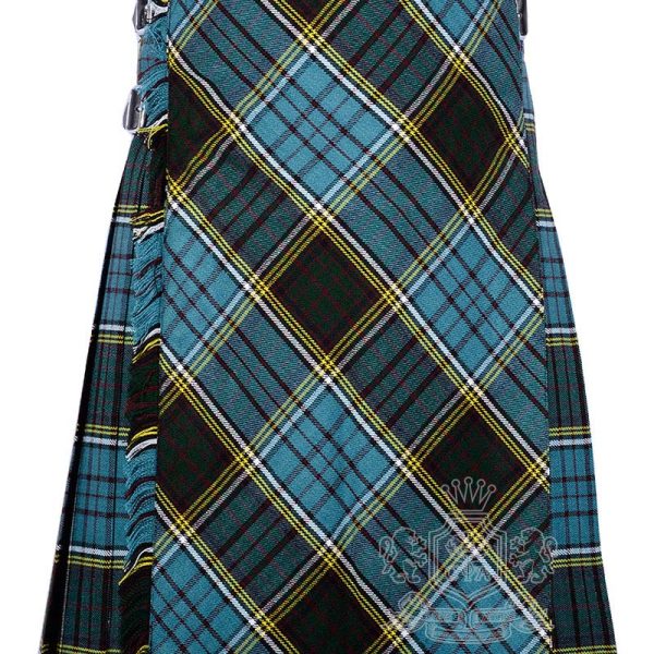 Anderson Tartan Bias Apron Kilt front view