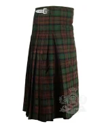 Brown Watch Tartan Maxi Skirt | Ladies Long Tartan Skirt