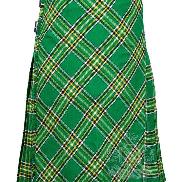 Irish Tartan Bias Apron 8-Yard Kilt