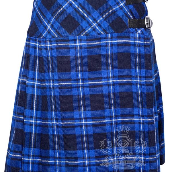 Ramsey Blue Tartan Billie Skirt | Ladies Kilted Skirt