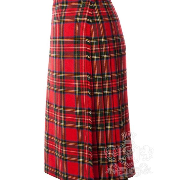 Royal Stewart Tartan Maxi Skirt | Ladies Long Tartan Skirt
